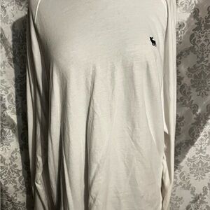 Abercrombie & Fitch Off-White Long Sleeve Tee
